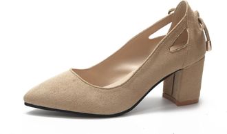 Generic Sandals Womens Summer Comfortable Heel, Leather Shoes Womens Black Leather Sole, Non-Slip Block Heel Casual Shoes High Heels with Pointed Flat Thick H