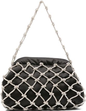 Rosantica Crystal-embellished Satin Clutch