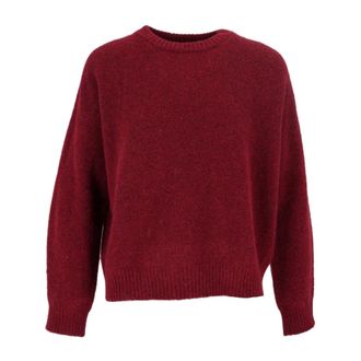 Max Mara Tuono trui met ronde hals - Dames - Truien - Rood - Maat: XS Wol