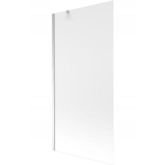 Desconocido Desconocido - Mampara De Ba&ntilde;era 1 Hoja Vidrio Opaco, 90x150 Cm, Perfil Cromo