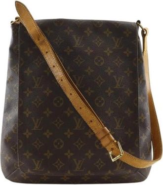 Louis Vuitton Pre-owned Vintage Monogram Shoulder Bag - Dames - Vintage Schoudertas - Bruin - ONE Size - Vintage