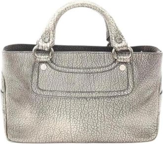 Celine Pre-owned Vintage Handtas - Dames - Vintage Handtas - Grijs - ONE Size - Leer - Vintage