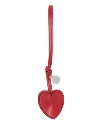 Stella McCartney heart charm keyring - women - Polyurethane - One Size - Red