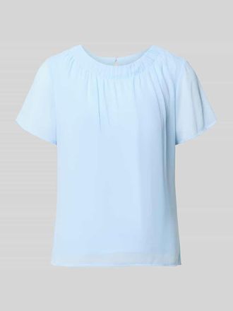 s.Oliver Black Label Loose Fit Blusenshirt aus Chiffon in Hellblau, Gr&ouml;&szlig;e 34