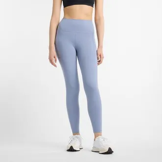 New Balance Donna NB Harmony Pocket High Rise Legging 25 in Blu, Maglia di Poliestere, Taglia XS