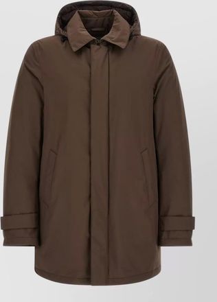 Herno detachable hood padded parka
