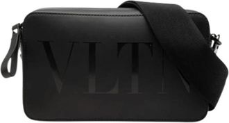 Valentino Pre-owned Vintage Crossbody Bag - Dames - Vintage Schoudertas - Zwart - ONE Size - Leer - Vintage