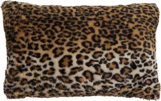 Saro Lifestyle Cheetah Print Fluffy Pillow