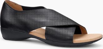 Hotter Womens Seren Womens Wide Fit Sandals - Black - Size: 5.5