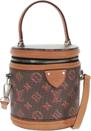 Louis Vuitton Pre-owned Canvas Bucket Bag - Dames - Vintage Tas - Bruin - ONE Size - Vintage