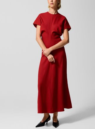 Toteme Tote Bagme - Womens Ruched waist pure wool dress