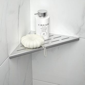OEM Estante De Esquina, Estante De Ducha De Acero Inoxidable, Estante De Ducha Empotrado, Apto Para Soporte De Champ&uacute; De Ba&ntilde;o, Color Plata-crezuo