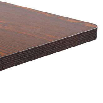 Berkfield Home Elegant Bistro Table Dark Brown 50x50 cm MDF