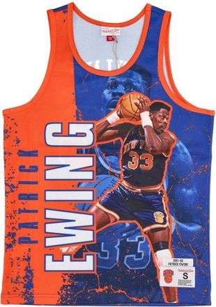 Mitchell & Ness NBA Burst Mesh Tank Top - Heren - Fitness - Veelkleurig - M - Polyester - Fitness