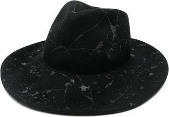 Yesey Crackle-print Fedora Hat