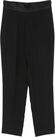 Simona Corsellini Pantalone Sigaretta 0003 - Dames - Straight fit broeken - Zwart - M - Broeken