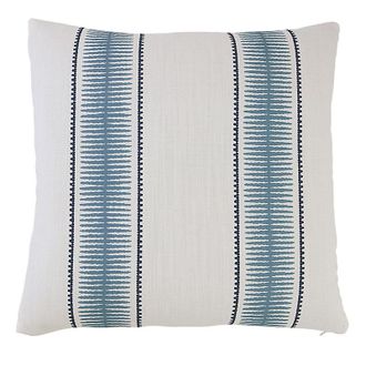 Ballard Designs Murphy Striped Pillow - Indigo 20 x 20 - Ballard Designs