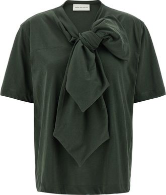 Dries Van Noten Hebitta T Shirt Verde-Donna
