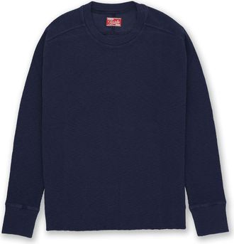 Fortela Geremia Waffle Knit Jersey in Blue at Nordstrom, Size Xx-Large