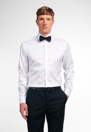 Eterna Langarmhemd ETERNA SLIM FIT, Herren, Gr. 41, Normalgr&ouml;ssen, weiss (wei&szlig;), Twill, 100% Baumwolle, schmal, Umschlagmanschette, Hemden Langarmhemd, NON I