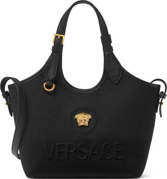 Versace La Medusa Canvas Mini Tote