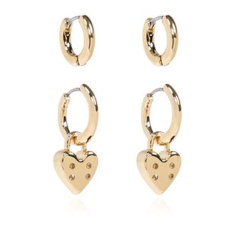 AllSaints Earrings, female, Yellow, Size: ONE SIZE Two Pairs of Earrings