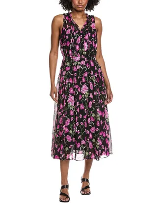 CeCe by Cynthia Steffe Cece Shirred Midi Dress