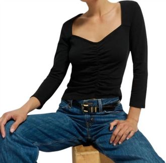 Nation Ltd Mikaela Top In Jet Black