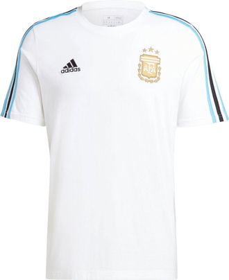 adidas Argentina DNA 3-Stripes Football T-shirt Asia Sizing White IU2142