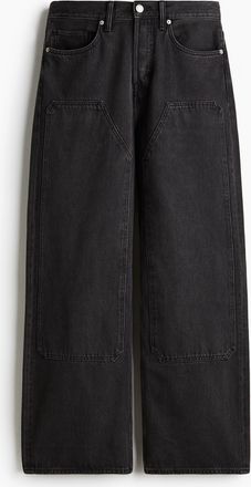 H&M Loose Jeans - Schwarz