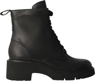 Camper Dameslaars Milah Zwart - Dames - Veterlaarzen - Zwart - 41 EU - Leer - Schoenen