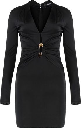 Versace Womens Viscose Dress - Black - Size EU 38 (Womens)
