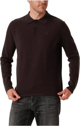 Butcher of Blue Tops, Heren, Bruin, L, Clifden Mock Turtleneck