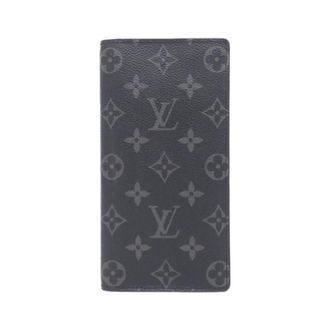 Louis Vuitton Monogram Eclipse Black Coated Canvas Long Wallet (Bi-Fold) (Pre-Owned)