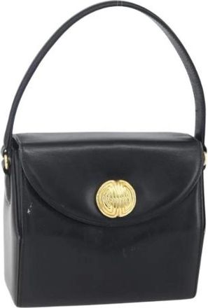 Givenchy Pre-owned Lederen Handtas - Dames - Vintage Handtas - Zwart - ONE Size - Leer - Vintage