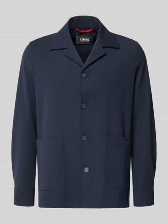 Cinque Relaxed Fit Hemdjacke mit Viskose-Anteil Modell Malte in Marine, Gr&ouml;&szlig;e XXL