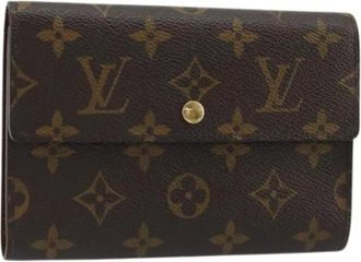 Louis Vuitton Pre-owned Wallets, female, Brown, Size: ONE SIZE Pre-owned Vintage Trifold Wallet