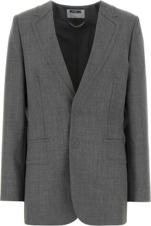 Moschino Grey Wool Blazer