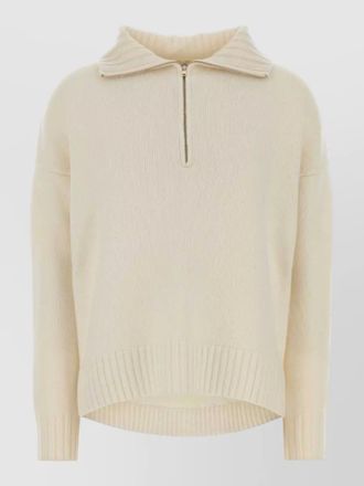 Max Mara cashmere oversized half-zip sweater