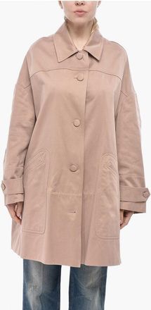 Dries Van Noten Cotton Coat RISTON with Covered Buttons size Xs