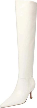 Generic Womens Cow Leather High Heels Long Boots Pointed Toe Sexy Knee-High Boots