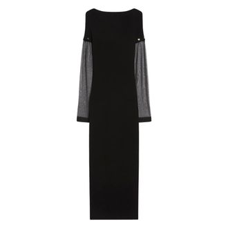 Max Mara Maxi Dresses, female, Black, Size: XS Black Knit Dress