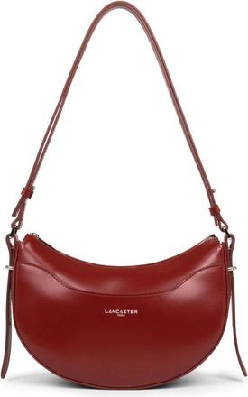 Lancaster Rode leren crossbodytas met rits - Dames - Schoudertassen - Rood - ONE Size - Leer - Tassen
