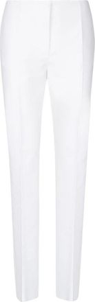 Sportmax Slim-fit sportbroek - Dames - Slim Fit Broeken - Wit - S - Polyester - Broeken