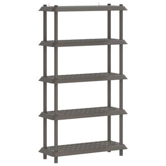 vidaXL Estanter&iacute;a 5 Niveles 100 X 40 X 177 Cm Pp Gris Claro Vidaxl