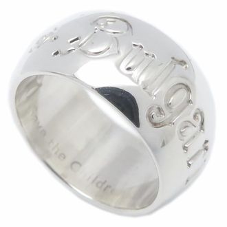 Bulgari Silver Silver 925 Band Ring (Pre-Owned)