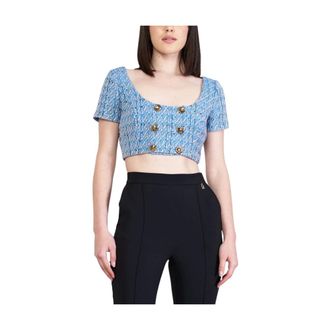 Elisabetta Franchi Blouses - Dames - Blouses & Shirts - Blauw - Maat: XS