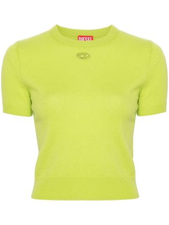 Diesel M-Arga geribbeld T-shirt - Groen