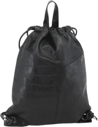 Jimmy Choo London Pre-owned Backpacks, female, Black, Size: ONE SIZE Pre-owned Leather Backpack