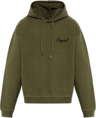 Dsquared2 Hoodies & sweatvesten, Heren, Groen, XL, Katoen, Hoodie